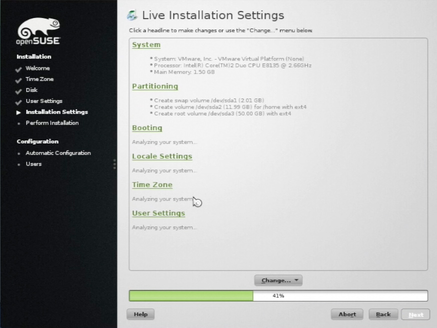Install openSUSE 13.X KDE on VMware Fusion 6 Steps - Installing
