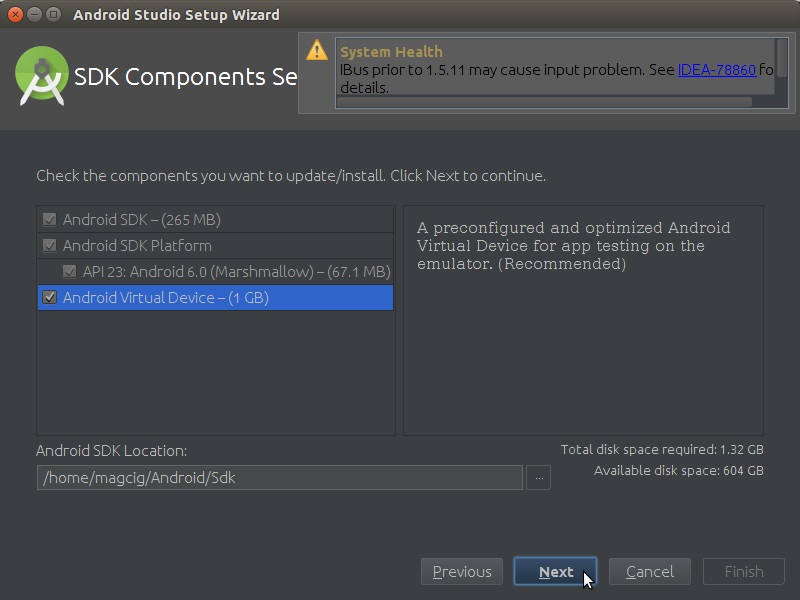 How to Properly Make the First, SetUp on Android Studio IDE for Linux - Android Virtual Device