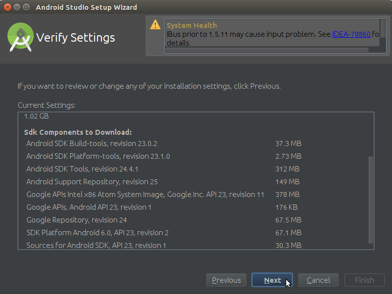 How to Properly Make the First, SetUp on Android Studio IDE for Linux - Verify Settings