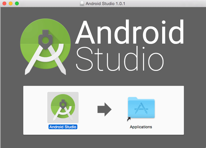Android Studio IDE Quick Start for macOS 10.10 Yosemite - Drang and Drop into Applications
