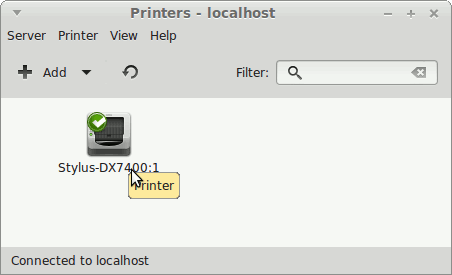 How to Install Epson XP-760 All-in-One Printer Drivers on Linux Mint 17.2 Rafaela LTS - Linux Mint Installed Printer