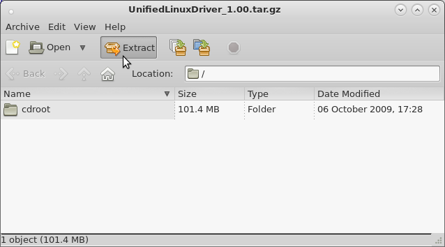 Samsung ML-1640 Printer Drivers Installation for Linux Ubuntu - Running Printer Driver Installer