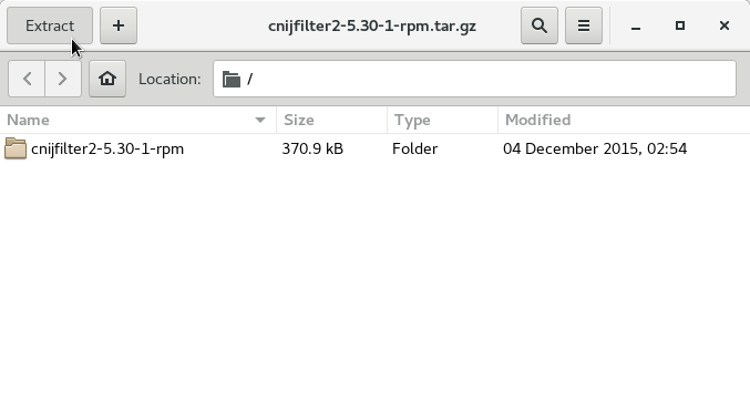 Fedora Install Canon E600 Printer Driver - File Manager