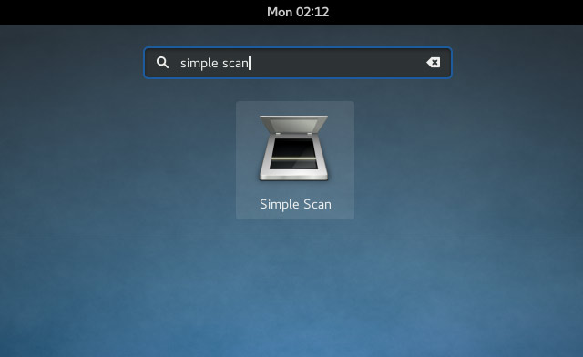 Fedora Canon Scanners Quick Start Guide - Simple Scan Gui