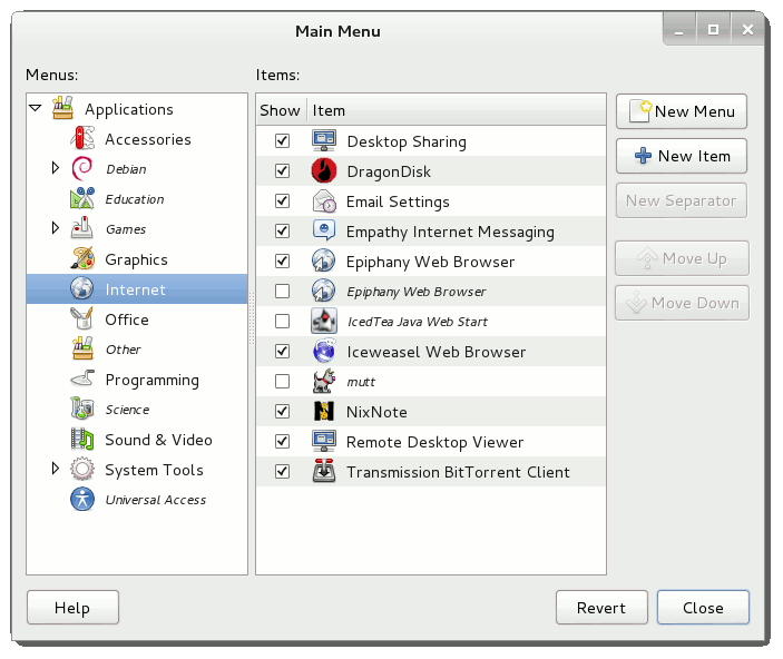 Gnome Create Applications Main Menu Entry 2