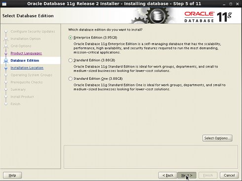 Install Oracle 11g Database on Fedora 17 Xfce Linux - Step 5