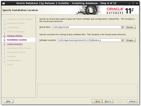 Install Oracle 11g Database on Fedora 17 Xfce Linux - Step 6