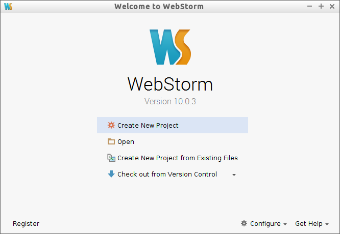 Linux openSUSE WebStorm Quick Start Guide - webstorm quickstart