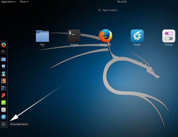 Kali Linux How to Create New User - Show Apps
