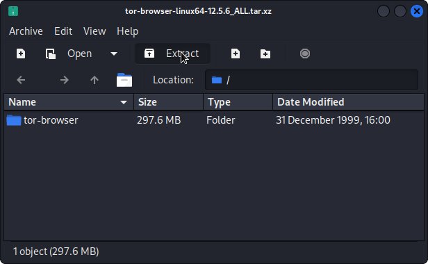 Getting-Started with Tor Anonymous Web Browsing on Kubuntu 17.04 Zesty - Extracting Tor Browser Bundle tar.gz
