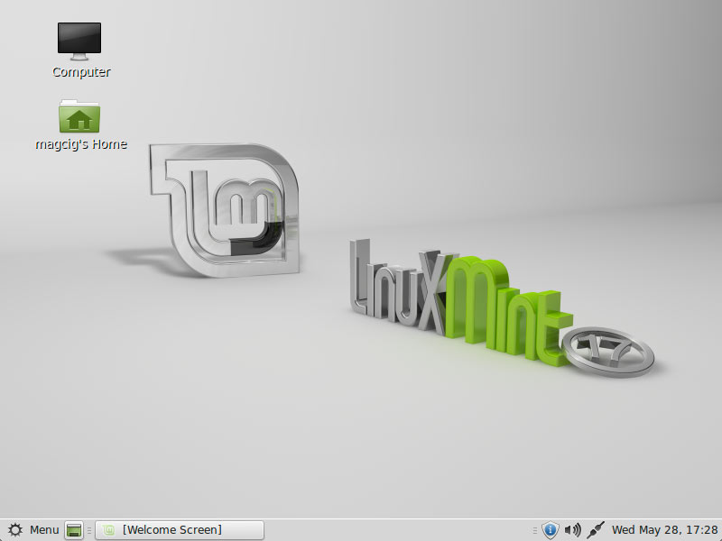 Linux Mint Qiana 17 Cinnamon Desktop