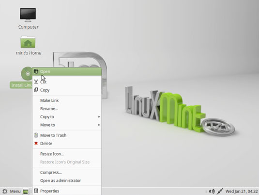 Install Linux Mint 17.1 Rebecca Mate on Top of Windows 8 - Start Installation