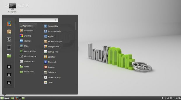Linux Mint Rosa 17.3 KDE Desktop