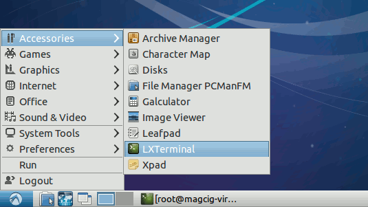 Install VMware Player 7 on Lubuntu - Open Terminal
