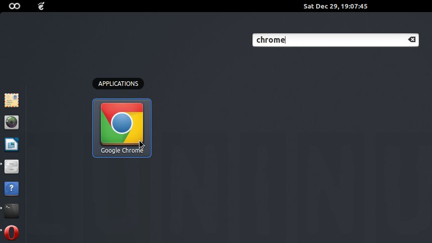 Chrome into LuninuX Dashboard