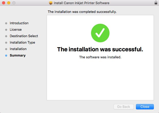 How-to Install Canon Printer Drivers for Mac OS X 10.11 El Capitan - achieved