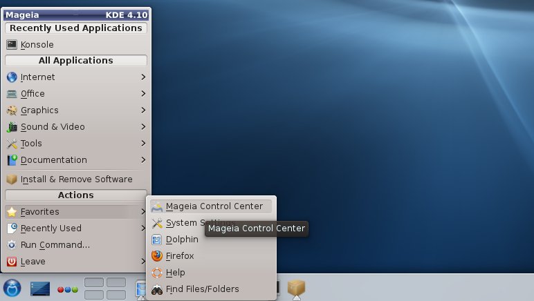 Mageia KDE4 Control Center