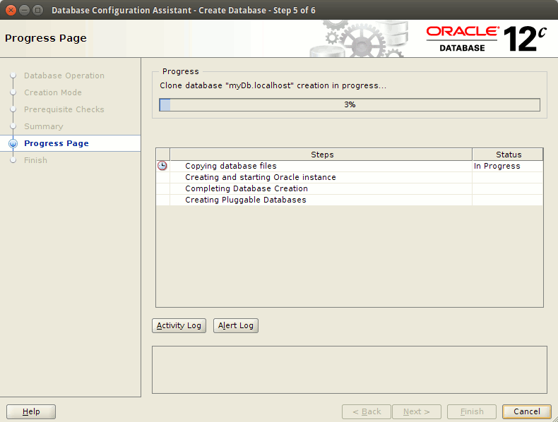 How to Create a Database Oracle 12c - creating