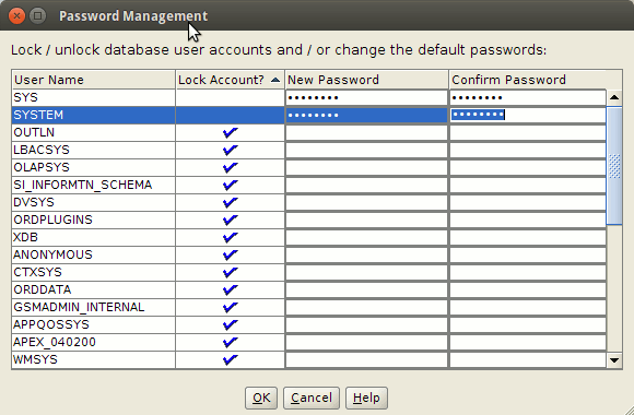 How to Create a Database on Oracle 12c - Setting Admin Passwords