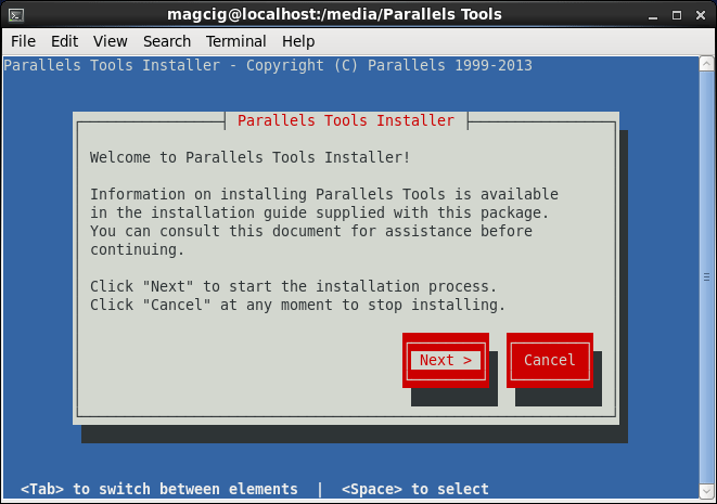 Install Parallels Tools on Debian Wheezy 7 - 