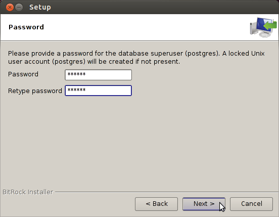 Linux Mint 18.1 Serena Install PostgreSQL 9.X - user setup