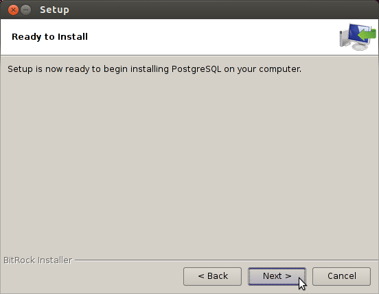 Linux Mint 18.1 Serena Install PostgreSQL 9.X - start installation