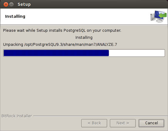 Linux Mint 18.1 Serena Install PostgreSQL 9.X - installing