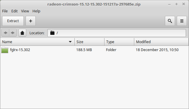How to Install Radeon HD 8900 Linux Mint 18 Driver - Extraction