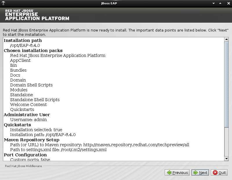 JBoss EAP Installation on Linux Mint 17.1 Rebecca Linux - Summary