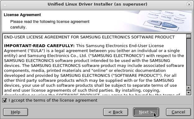How-to Install Samsung ML-2571N Printer Drivers for Linux Ubuntu - license
