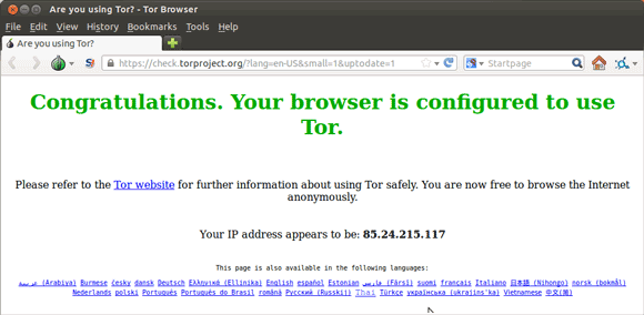 Quick-Start with Tor Anonymous Web Browsing on Debian - Tor Firefox Browser
