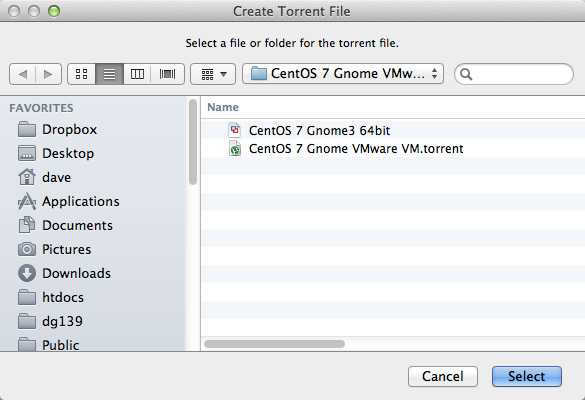 How to Create a Torrent with Transmission - Browsing