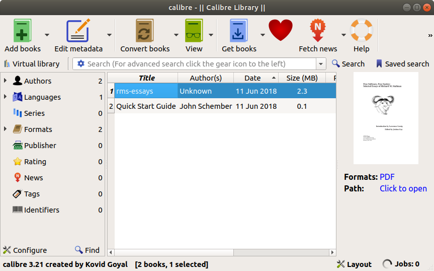Installing Last Calibre on Linux Mint 17.x - UI