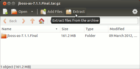 Install WildFly on Ubuntu 12.04 Precise Extraction