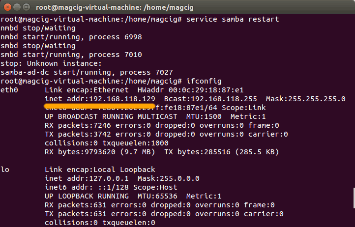 Samba File Sharing Quick Start on Xubuntu 16.04 Xenial - Find IP on Terminal