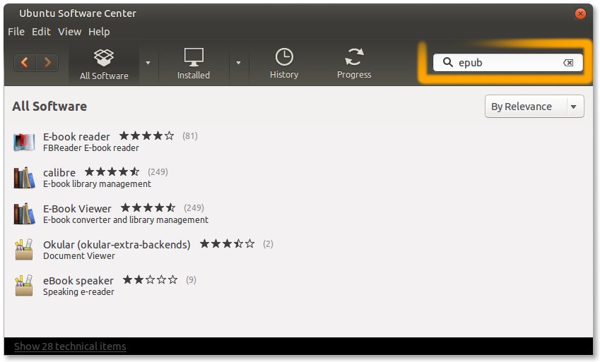 Install Best EBook Viewer on Ubuntu - Search ePub