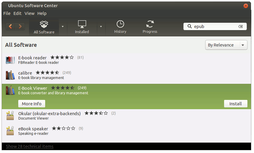Install Best EBook Viewer on Ubuntu - install eBook Viewer