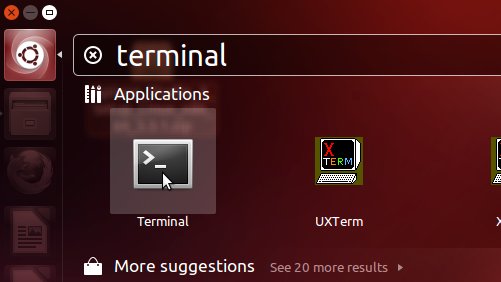 Ubuntu Linux Raring Open Terminal