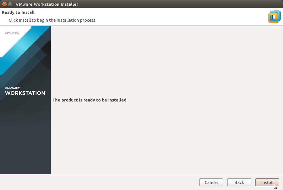 Linux Xubuntu 14.04 Trusty VMware Workstation 11 Installation - Start Installation