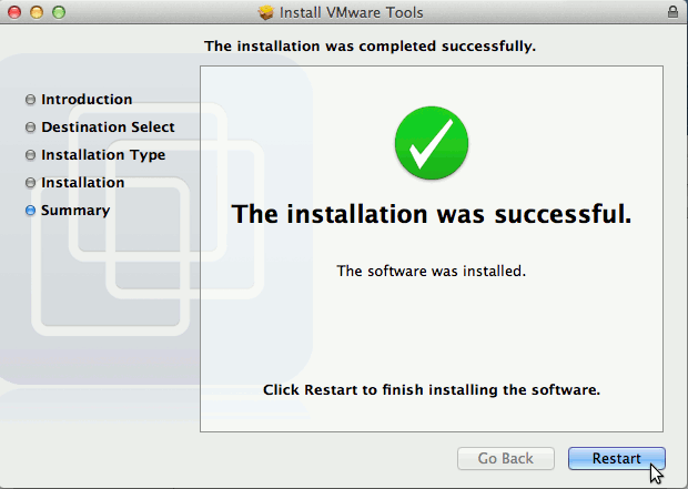 How to Install VMware Tools on macOS Mountain Lion 10.8 - Installation 3