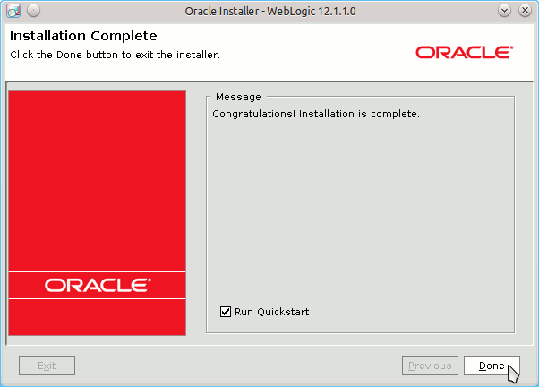 Install Oracle-BEA WebLogic 12c on Ubuntu 12.04 Precise 64-bit - 10 Success