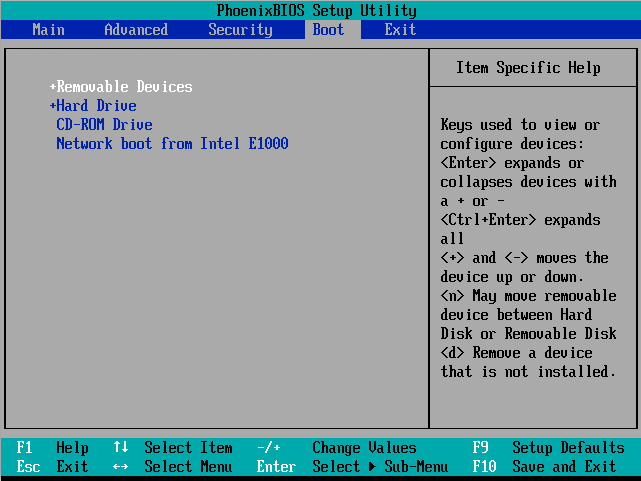 Boot Windows 7 from CD/DVD Media - Boot Tab