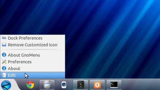 Linux Zorin 6 GNOME Edit Main Menu