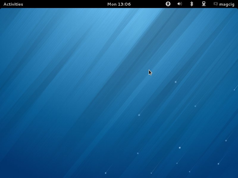 Fedora Linux 18 GNOME3 Desktop - 1