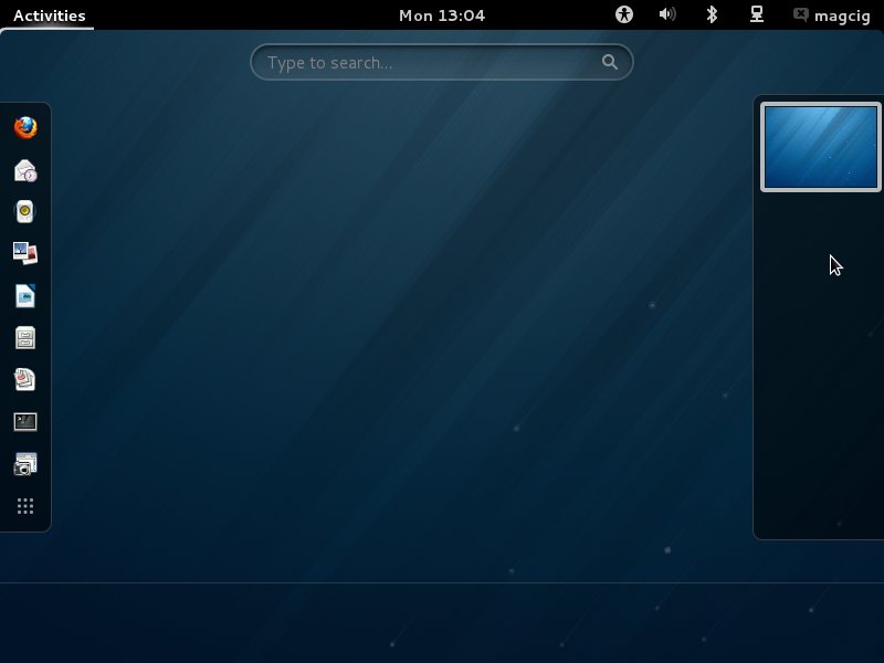 Fedora Linux 18 GNOME3 Desktop - 2