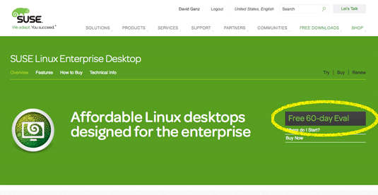 SUSE Linux Get Activation Code - Free Evaluation