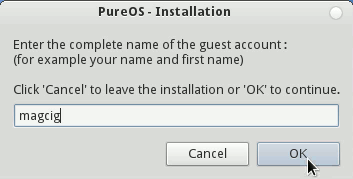 Linux PureOS 7.0 GNOME Installation Set Name