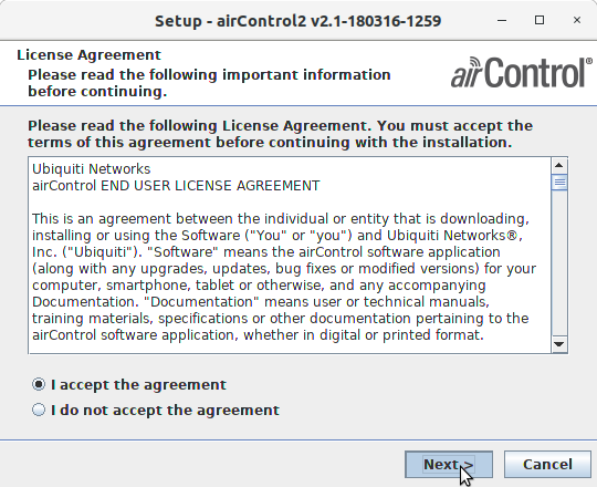 How to Install airControl on Mint 20 LTS - License