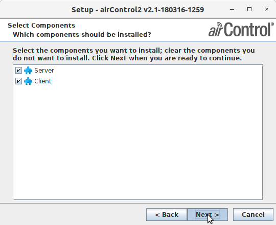 How to Install airControl on MX Linux - Components