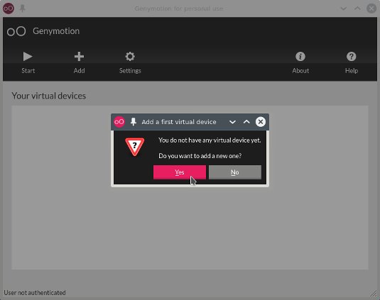 Gennymotion Quick Start on Ubuntu 15.04 Vivid - New AVD